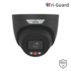 UNV 6Mp Tri-Guard Turret fixed camera black