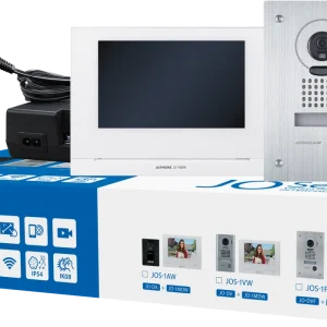 Aiphone 1to1 Wifi Kit Flush Stainless Qty1 JODVF Flush Stainless Camera Door Station Qty1 JO1MDW Handsfree 7" WIFI