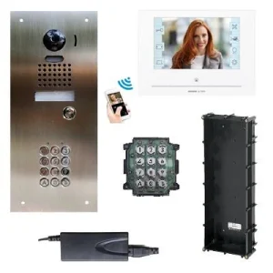 Aiphone 1to1 Colour Wifi Kit With Intergarted Stanless Flush Panel And Aiphone Keypad. Qty1 JODVF Flush Camera Qty1