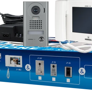 Aiphone 1to1 Colour Kit CAST ZINC 1 X JPDV Surface Cast Zinc Vandal Door Station 1 X JP4MED Picture Memory Master