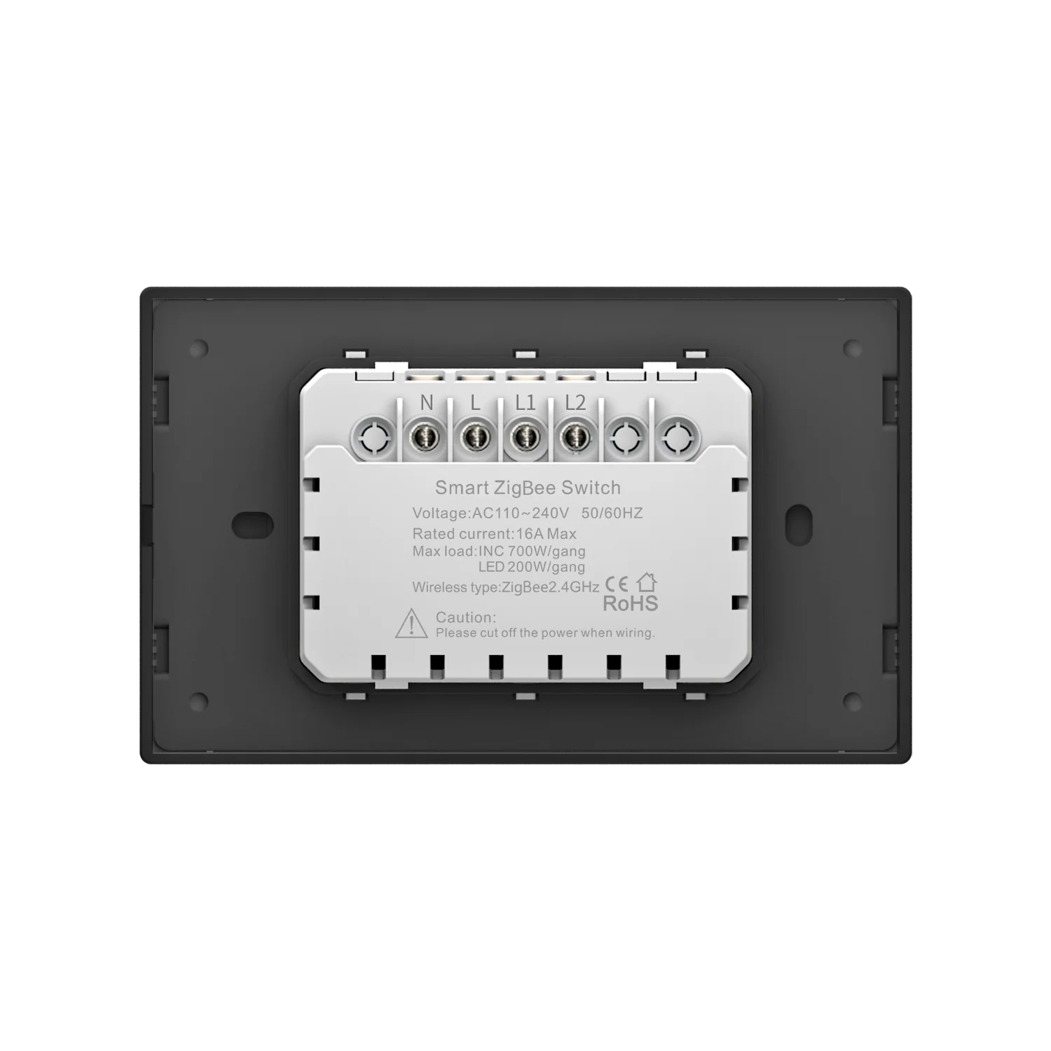 Akubela 2 Gang Black Smart Switch - Image 5